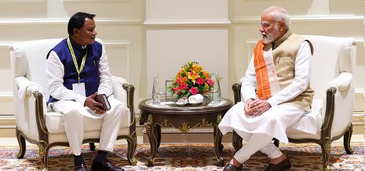 CM Mohan Majhi showcases Subhadra, aid for farmers at PM's NDA meet