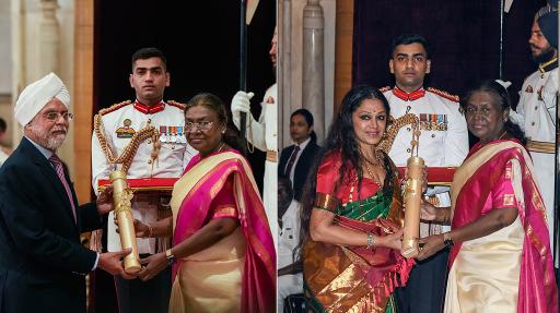 Ex-CJI Khehar, dancer Shobana among 68 personalities conferred with Padma awards