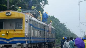 Delays in train services due to trees falling near Palakkad