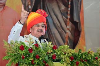 JP Nadda hails Rajasthan's double-engine government, draws flak from Opposition