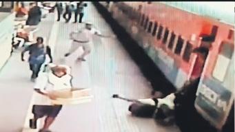RPF constable saves passenger from getting run over by train in Cuttack station