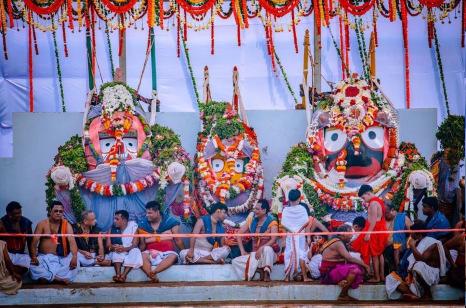 Snana Purnima observed with grandeur at Puri Jagannath Temple