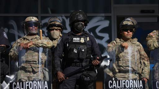 Trump hails troop deployment as California readies legal battle