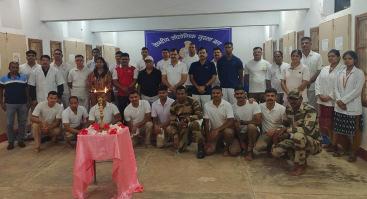 Blood donation camp on the eve of World Blood Donor Day at CISF NALCO Damanjodi