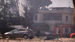 Gas station explodes in Rome, injuring at least nine first responders