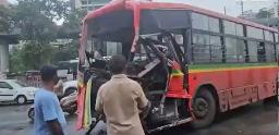 Eight injured as BEST bus rams into stationary truck in Mumbai