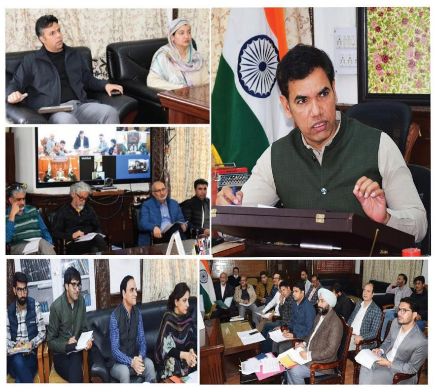 Div Com Kashmir reviews action plan of works for SANJY-2025