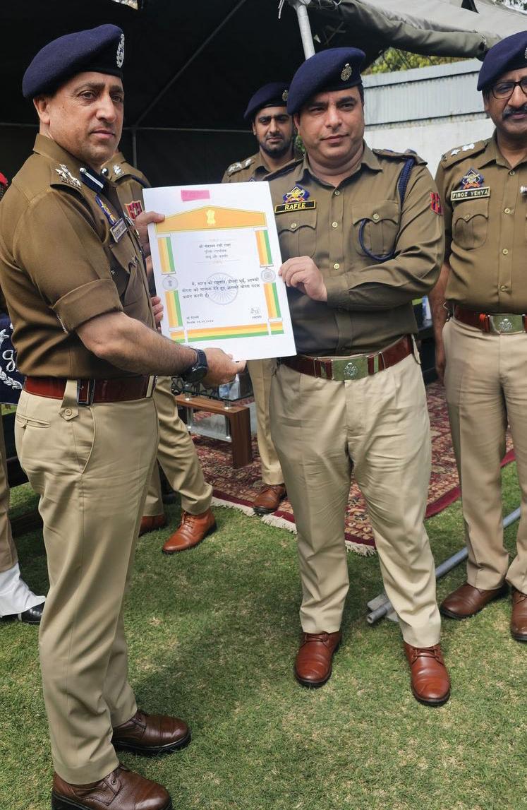 Feliciation Ceremony of President's Gallantry and Meritorious Service Medals held at Range Police Headquarters, Baramulla