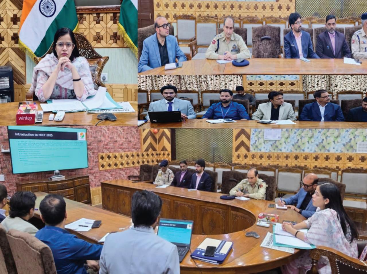 DC Kupwara reviews arrangements for conduct of NEET Exam