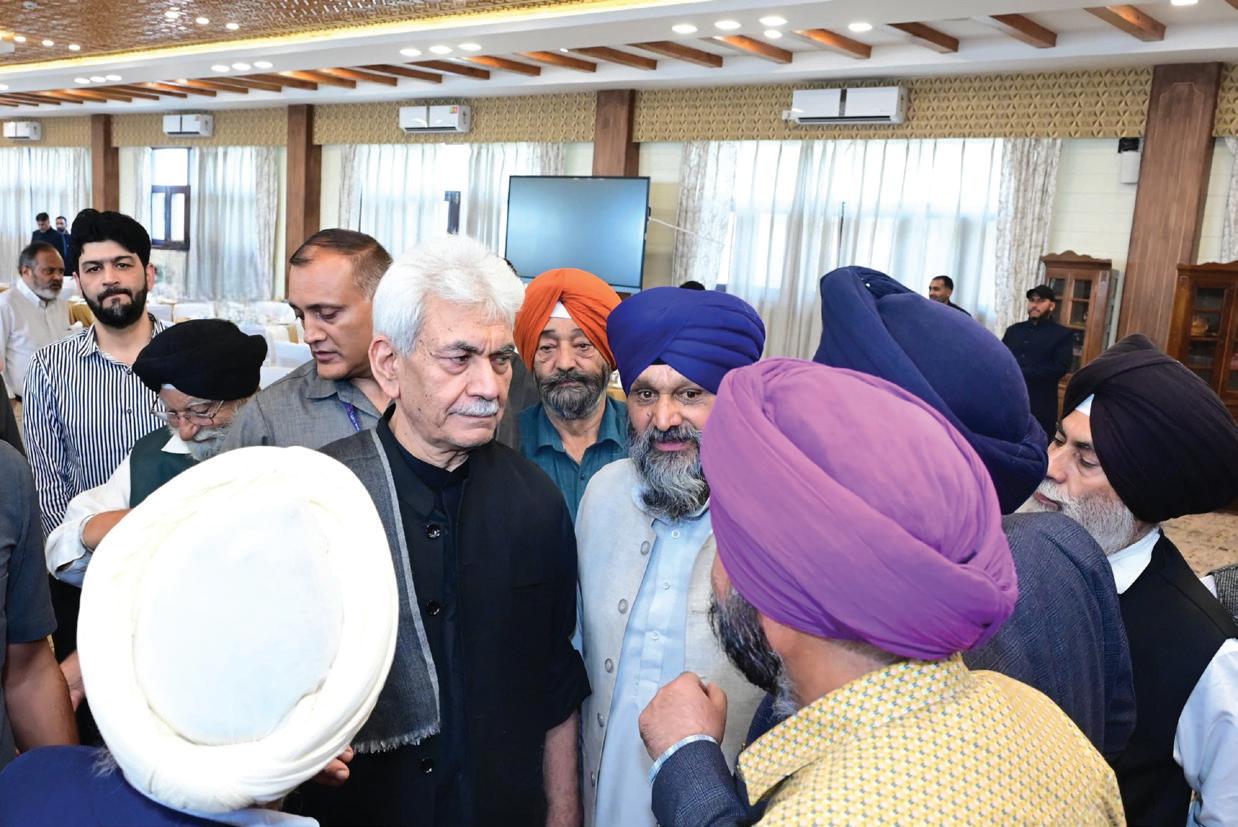 LG Sinha interacts with community & religious leaders, civil society members, heads of Industry & Trade organisations