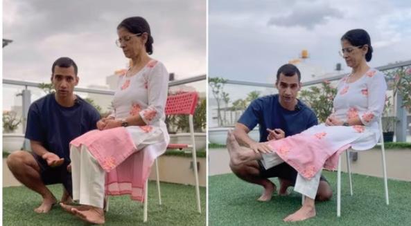 Fitness expert shares 5 exercises your parents need to do in their 60s for strong knees. All you need is a chair