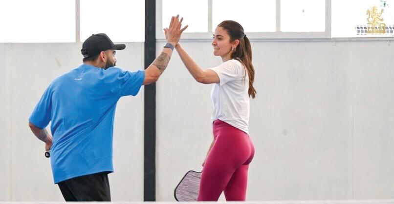 Virat Kohli, Anushka Sharma Become Pickleball Partners In RCB Camp