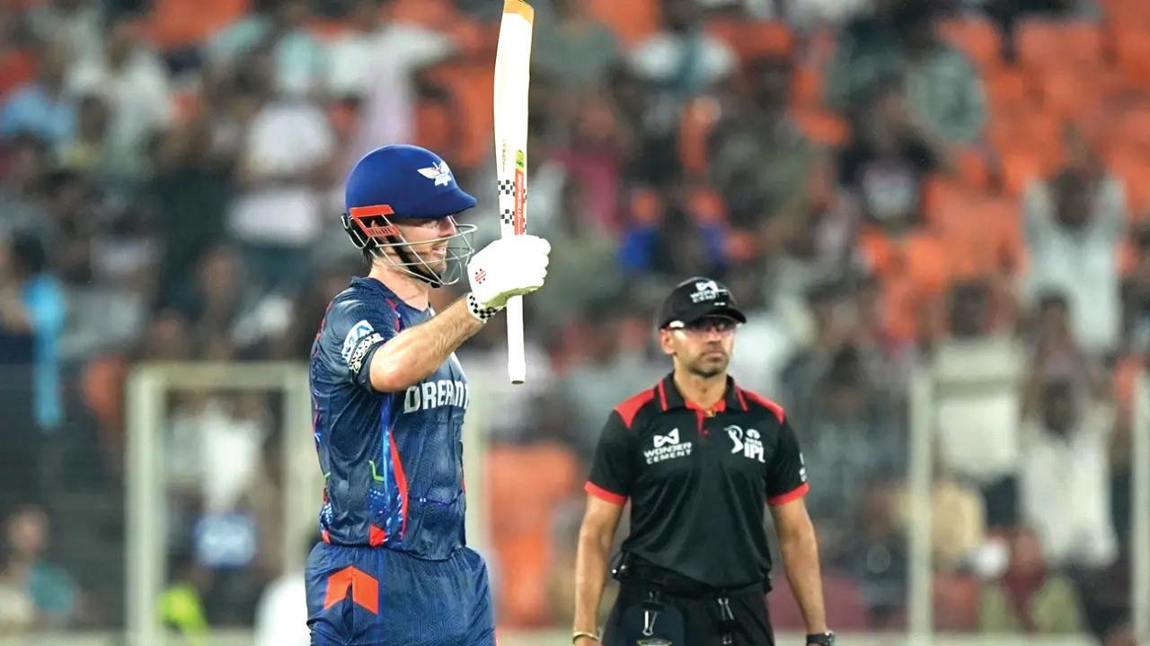 Marsh century and Pooran blitz power LSG to 235