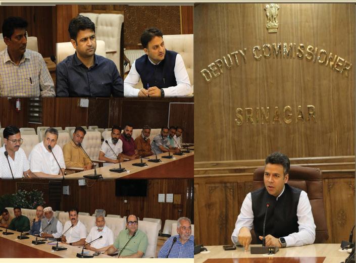 DC Srinagar holds meeting of various Trade Associations