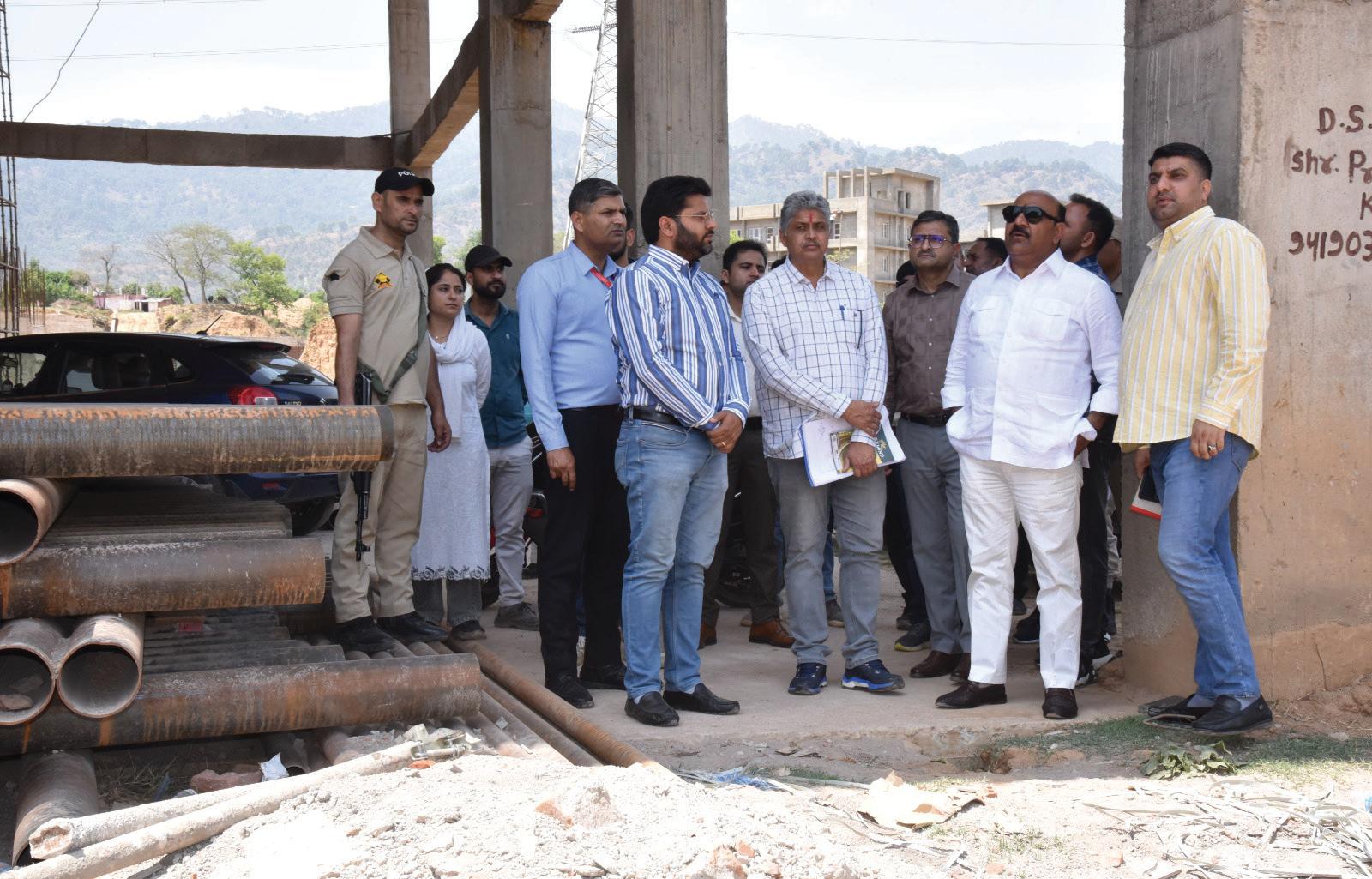 Dy CM inspects development works in GMC Udhampur, Bailey