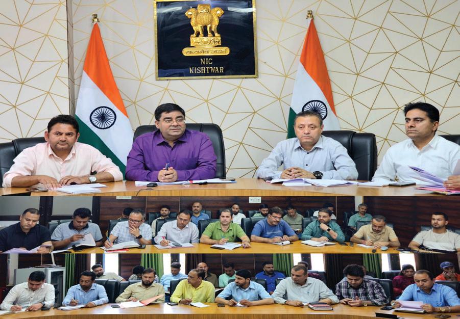 DC Kishtwar reviews Camp Calendar for IEC campaign