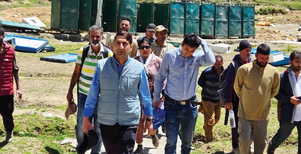 Secretary RDD visits Sheshnag; reviews preparations for Shri Amarnathji Yatra-2025