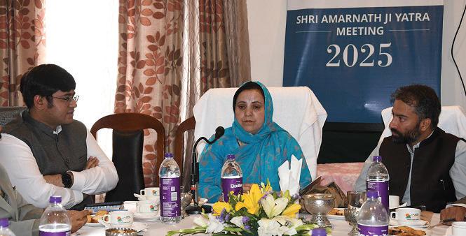 Sakeena Itoo reviews medical preparedness for SANJY-2025 at Sonamarg