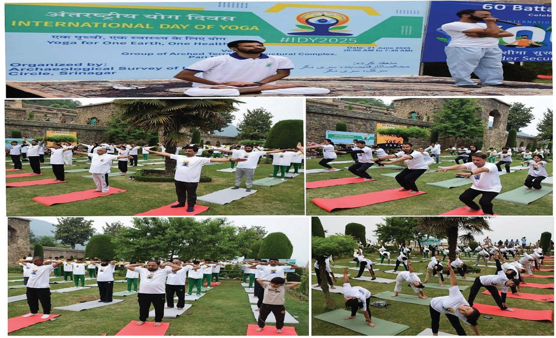 MLA Lal Chowk presides over International Day of Yoga celebration at Pari Mahal
