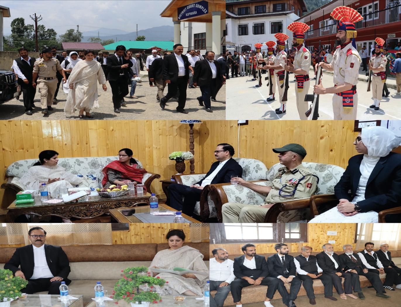 Administrative Judge, Justice Moksha Khajuria Kazmi visits Kupwara, reviews functioning of judiciary
