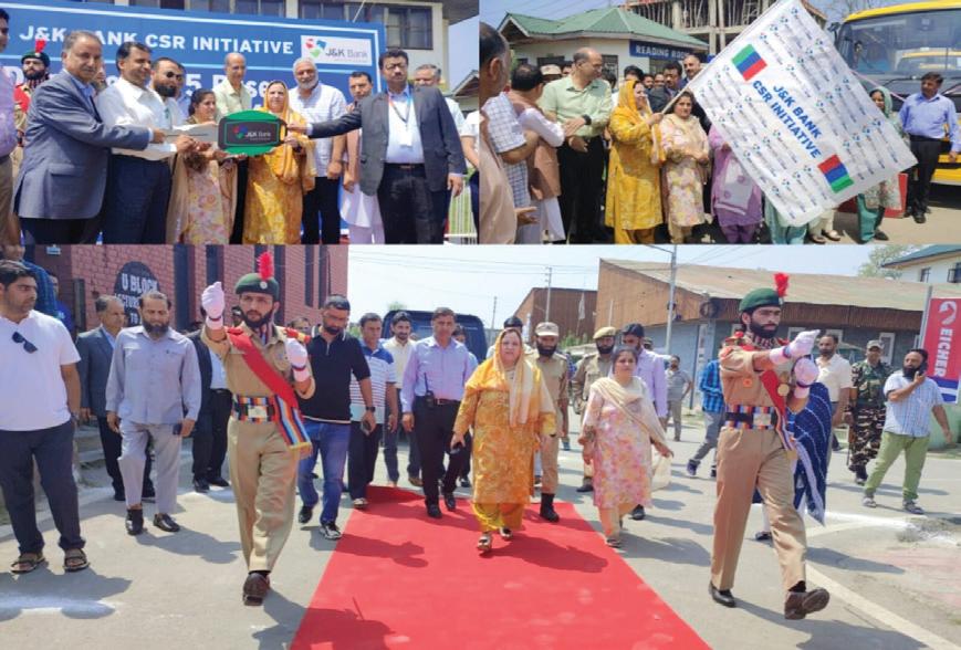 Empowering remote students; Sakeena Itoo dedicates buses to 5 GDCs in Kashmir