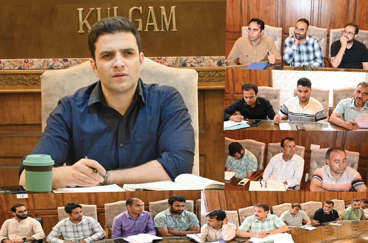 DDC reviews status of irrigation and water availability for ongoing paddy season in Kulgam