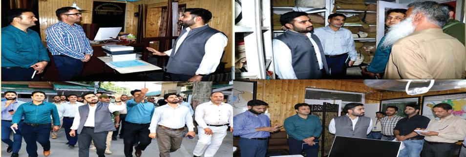 DC Srinagar inspects different offices in DC Office Complex