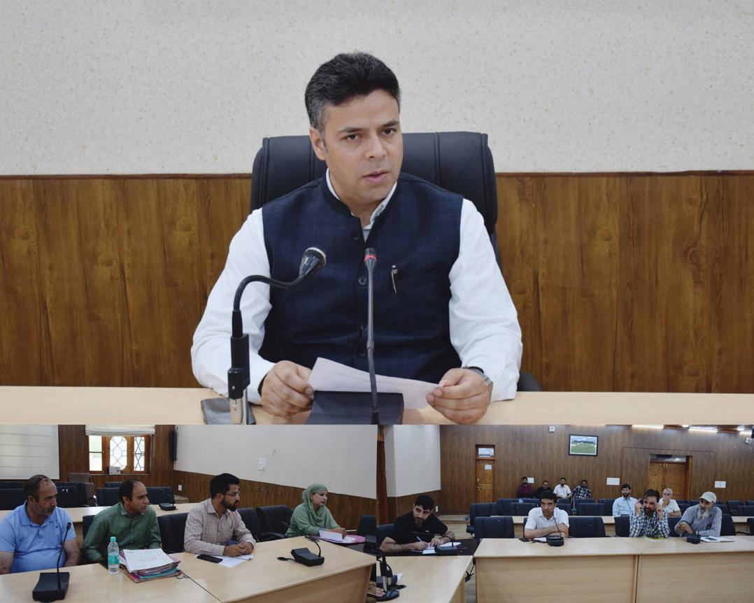 DC Budgam chairs Meeting to Review Implementation of PMJVK Projects in Minority Concentration Areas of District