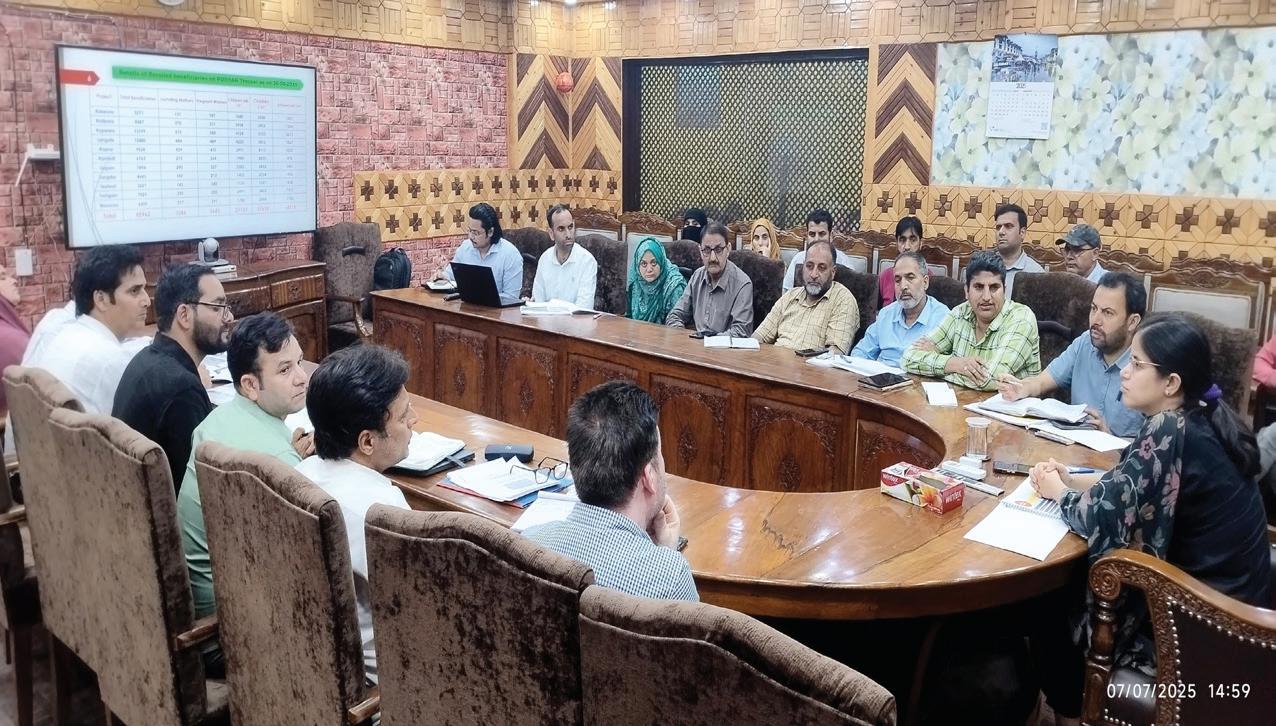 DC Kupwara reviews progress of Poshan schemes in Kupwara