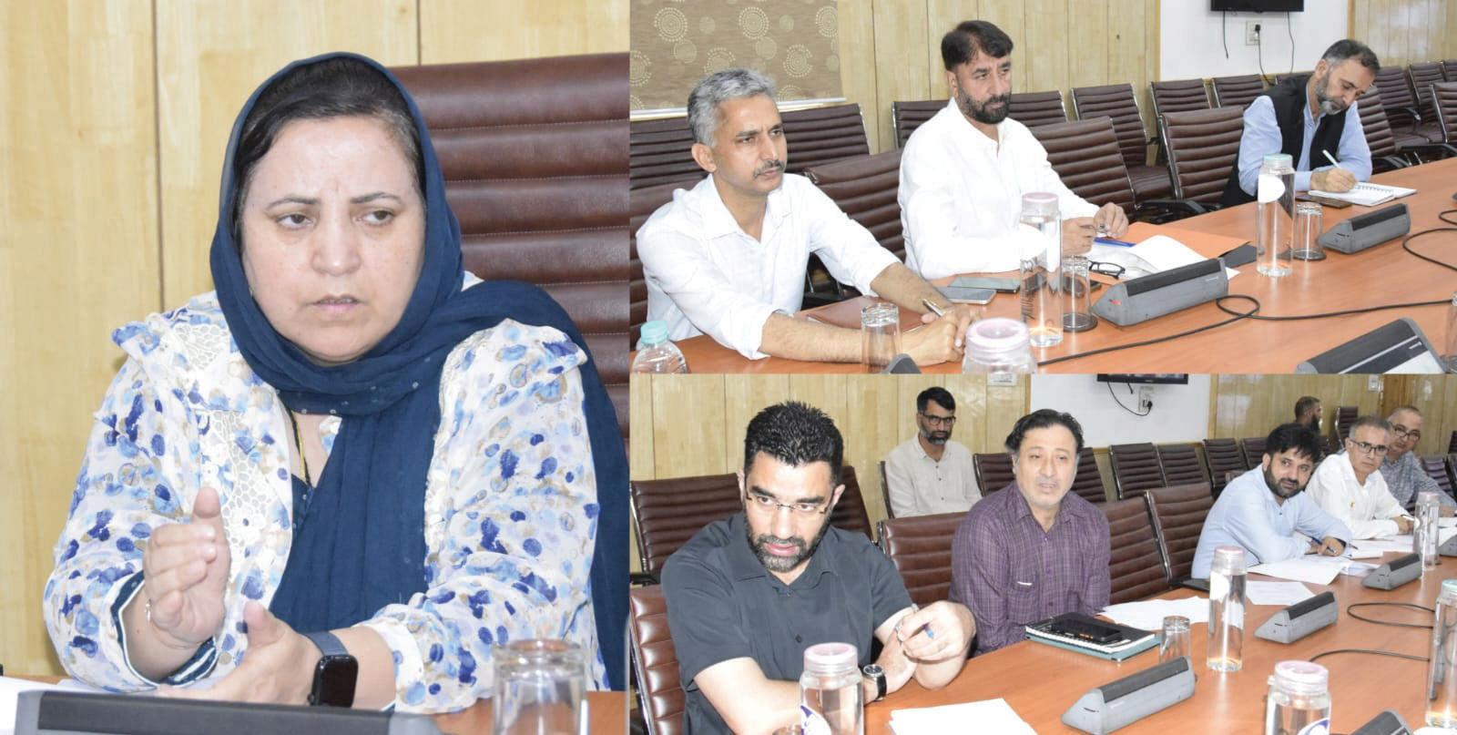 Sakeena Itoo reviews healthcare scenario in Budhal, Surankote assembly constituencies