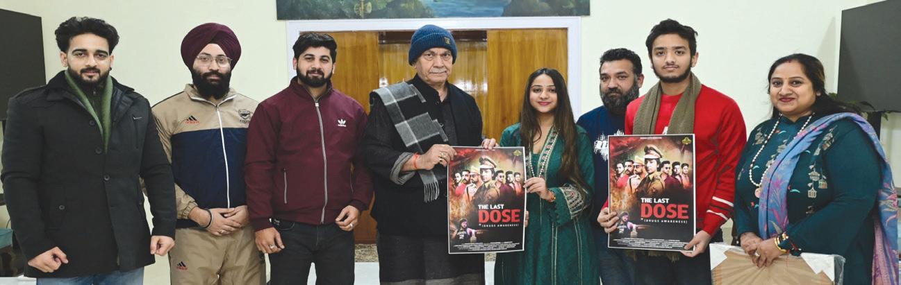 LG Sinha unveils poster of anti-drug awareness film 'The Last Dose' at Lok Bhawan