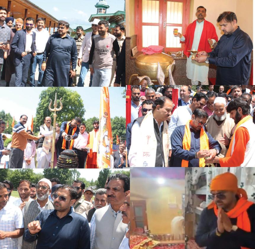 Satish Sharma attends Adhikmas Kumbh 2026 at Mattan, visits religious shrines; reviews sports infra in Anantnag