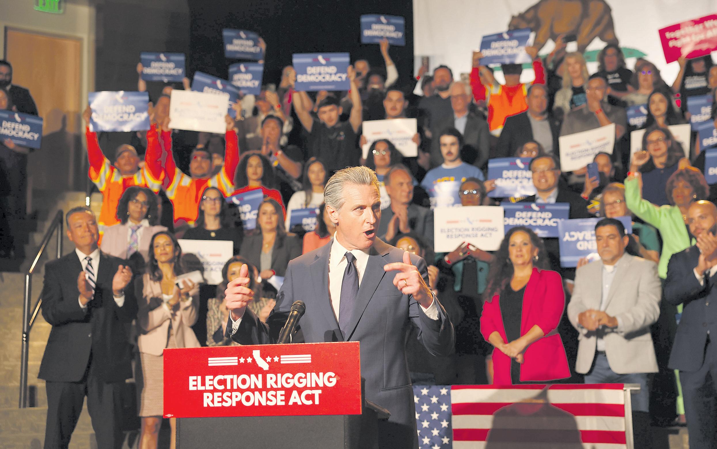 Newsom kicks off revision of voting maps