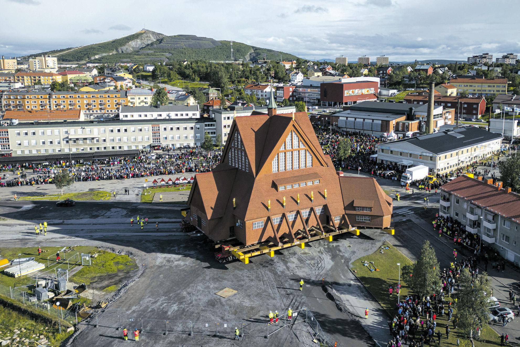 A Swedish church’s glacial trek