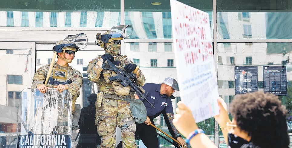 Newsom adds up Trump's L.A. deployment tab