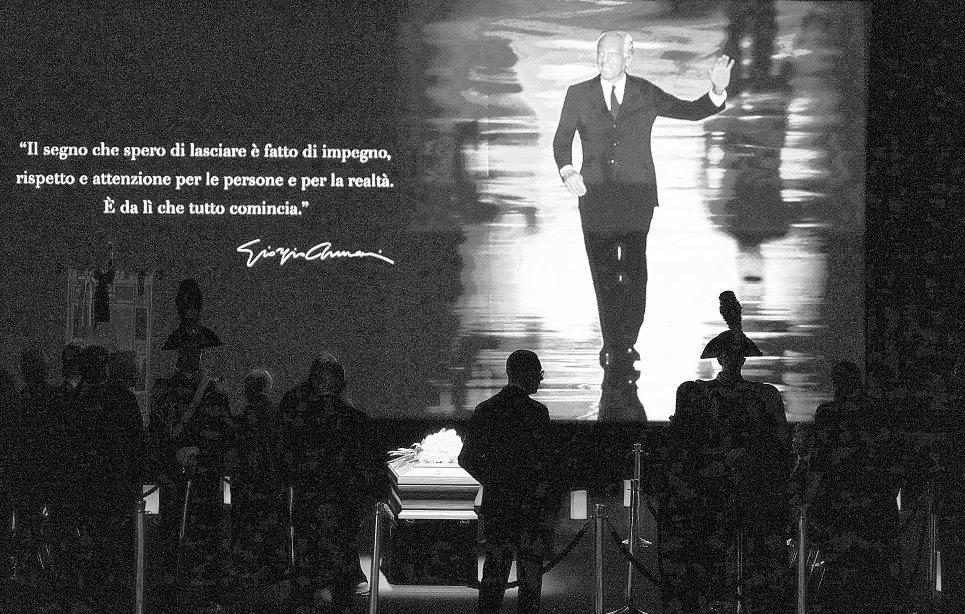Italy’s fashion capital remembers Armani