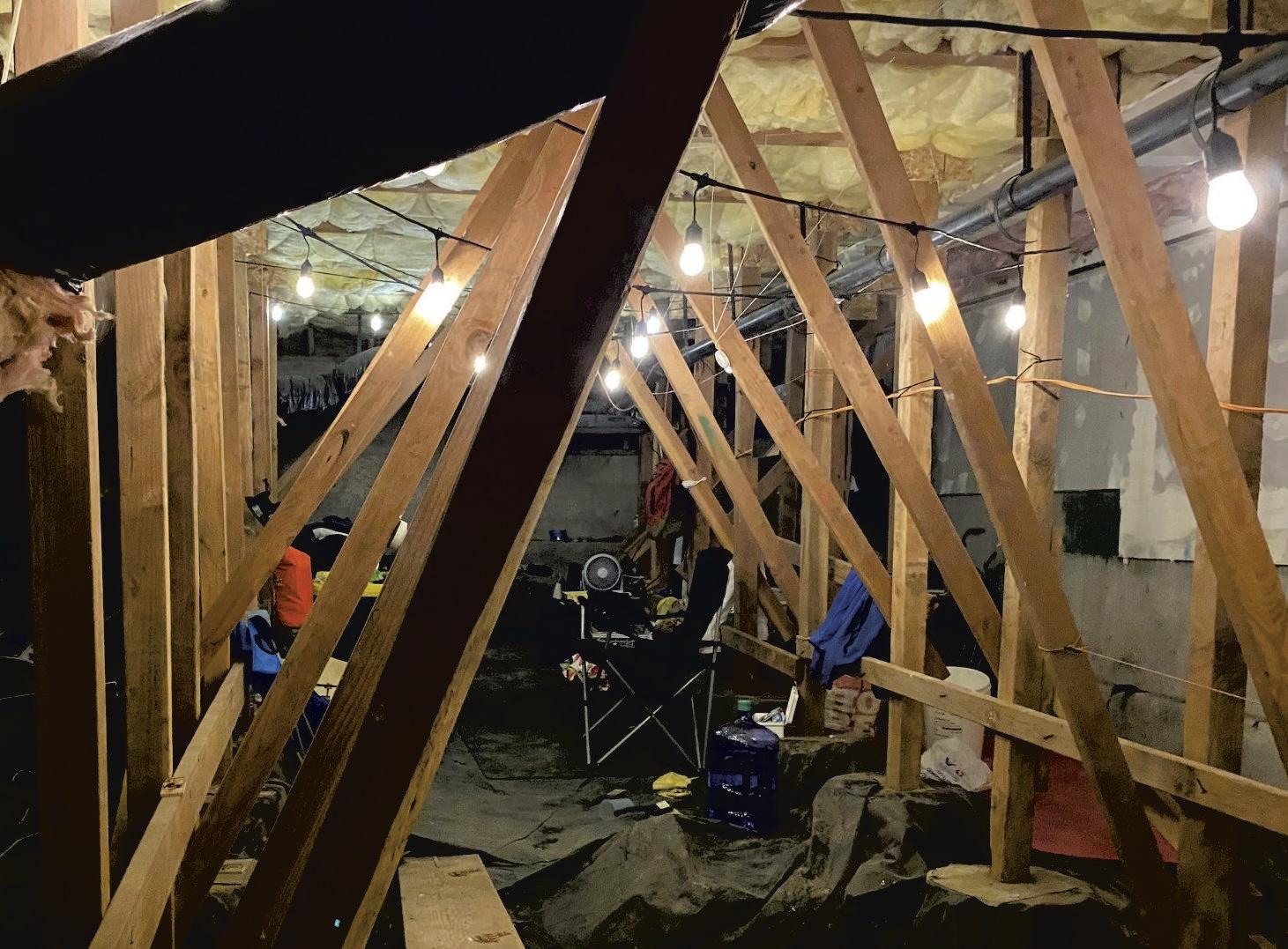 Man found in crawl space, authorities say