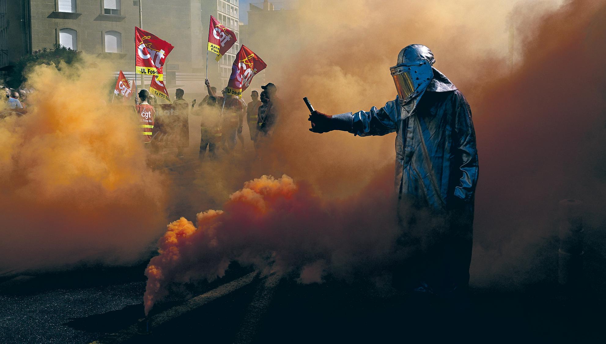 Emotions run high in strikes, protests in France