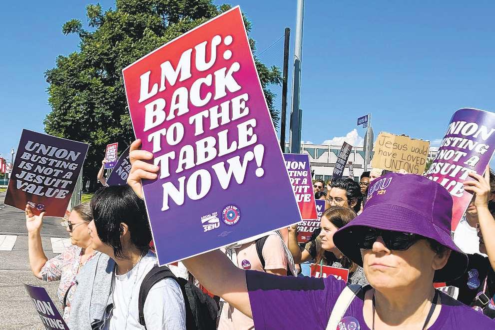 LMU rescinds recognition of its faculty union