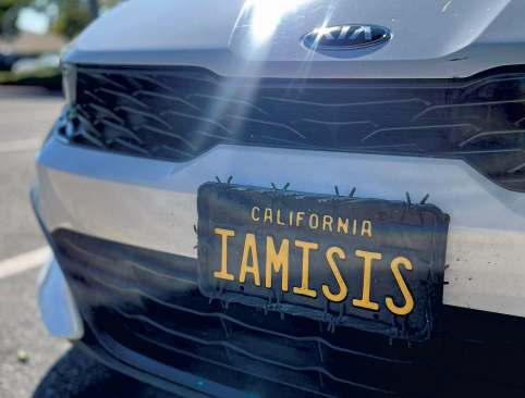 'IAMISIS' plate pulled, but owner says it's just her name