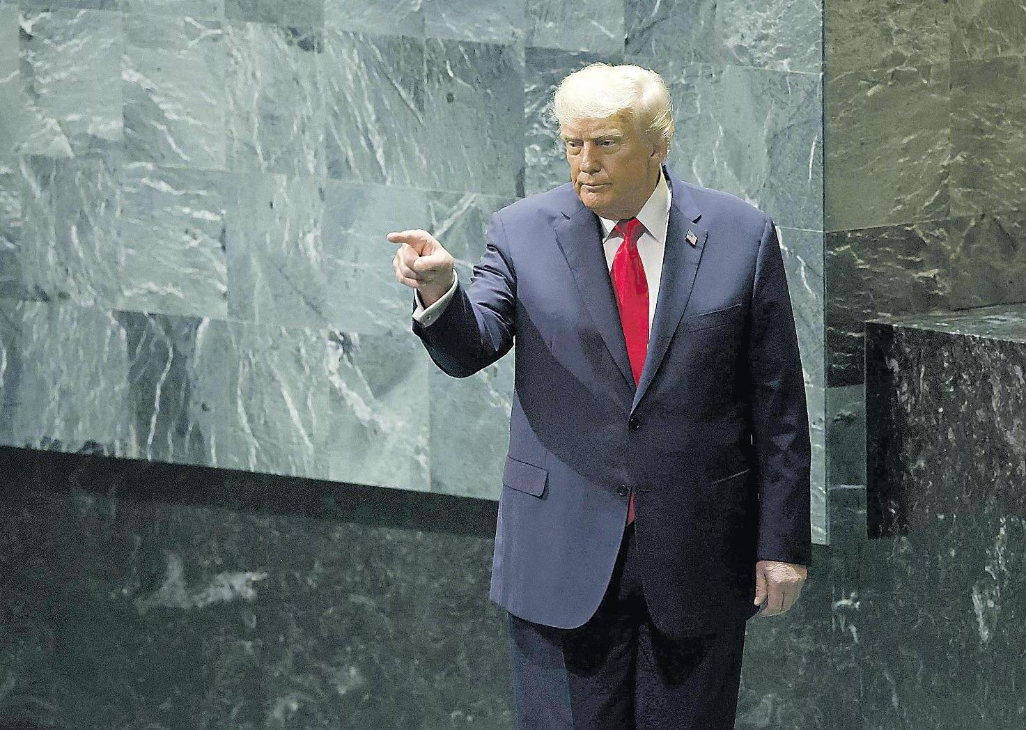 TRUMP LABELS CLIMATE CHANGE A 'CON'
