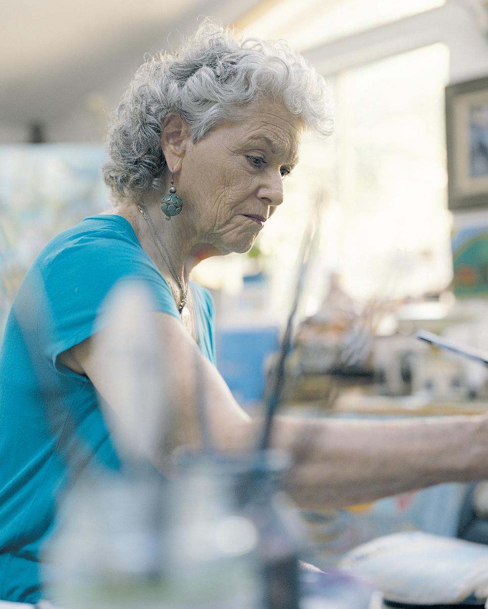 After a wildfire destroyed her art, she started over with a blank canvas