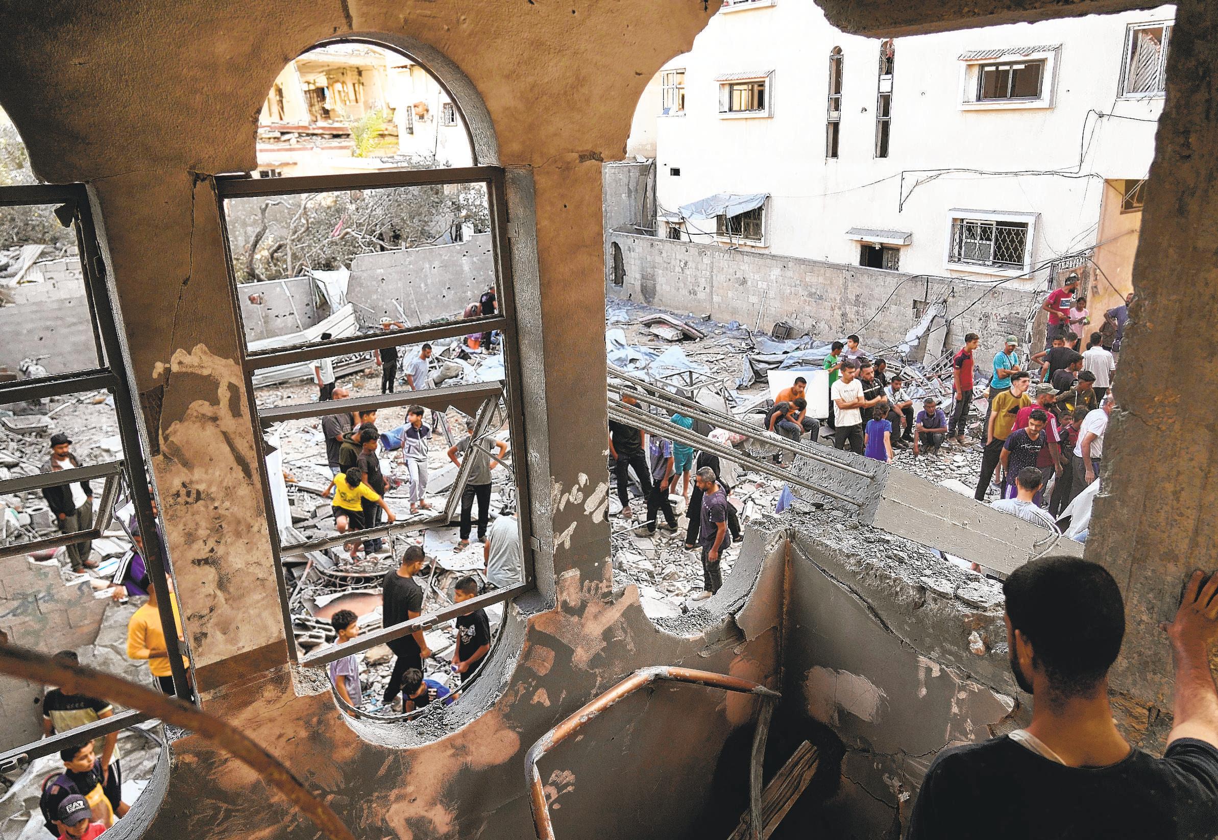 Israeli strike in Gaza kills at least I7