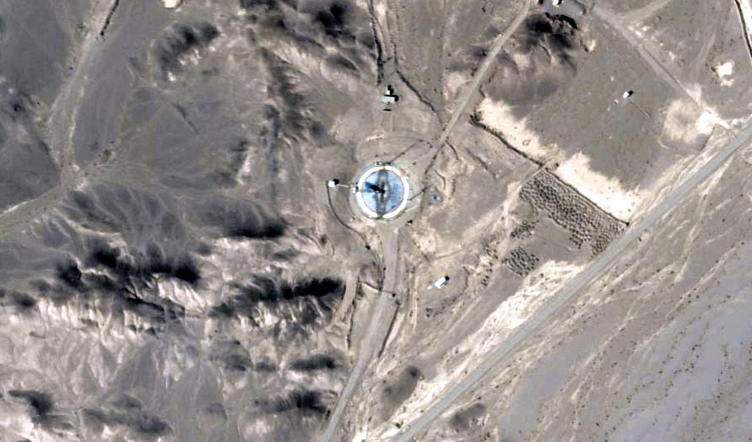 Satellite photo suggests Iran missile test