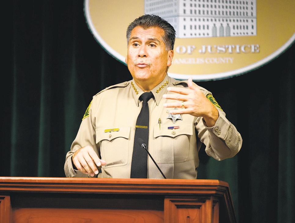L.A. County sheriff is facing a crowded field of challengers