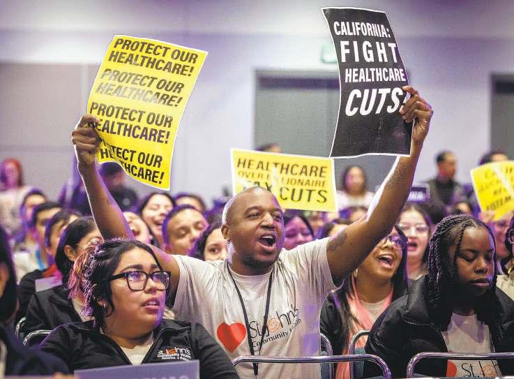 Healthcare workers rally for coverage after federal cuts
