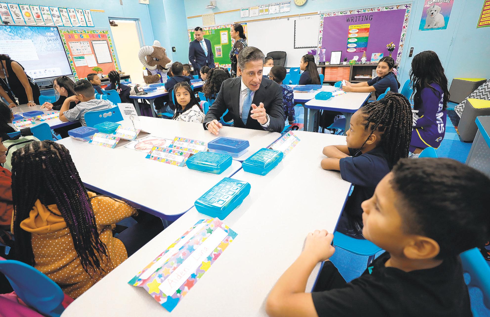 State student test scores trending upward