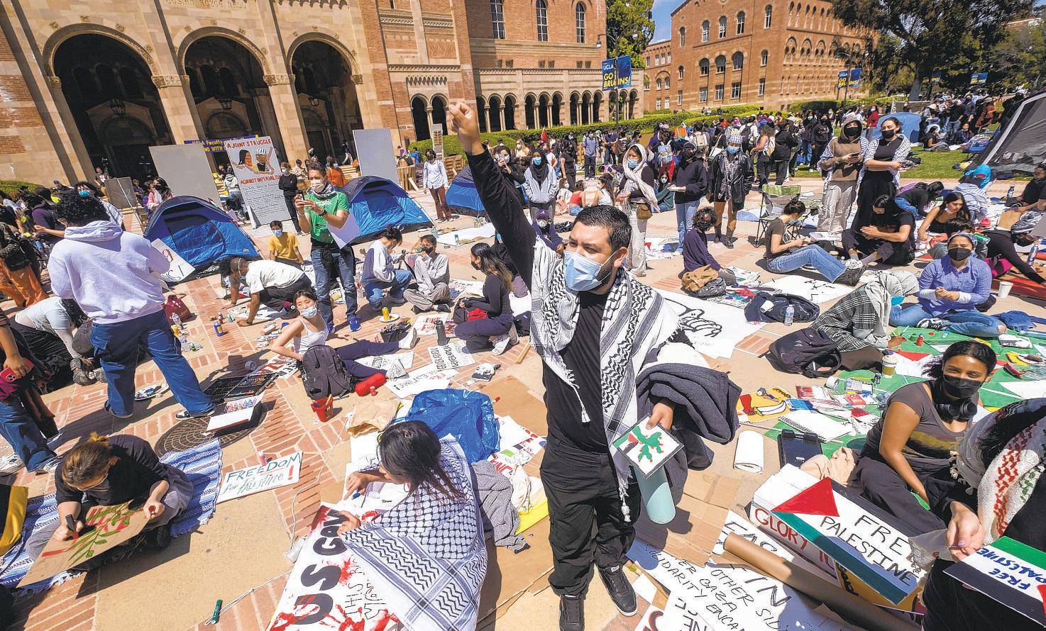 Protesters at colleges vow to continue their activism