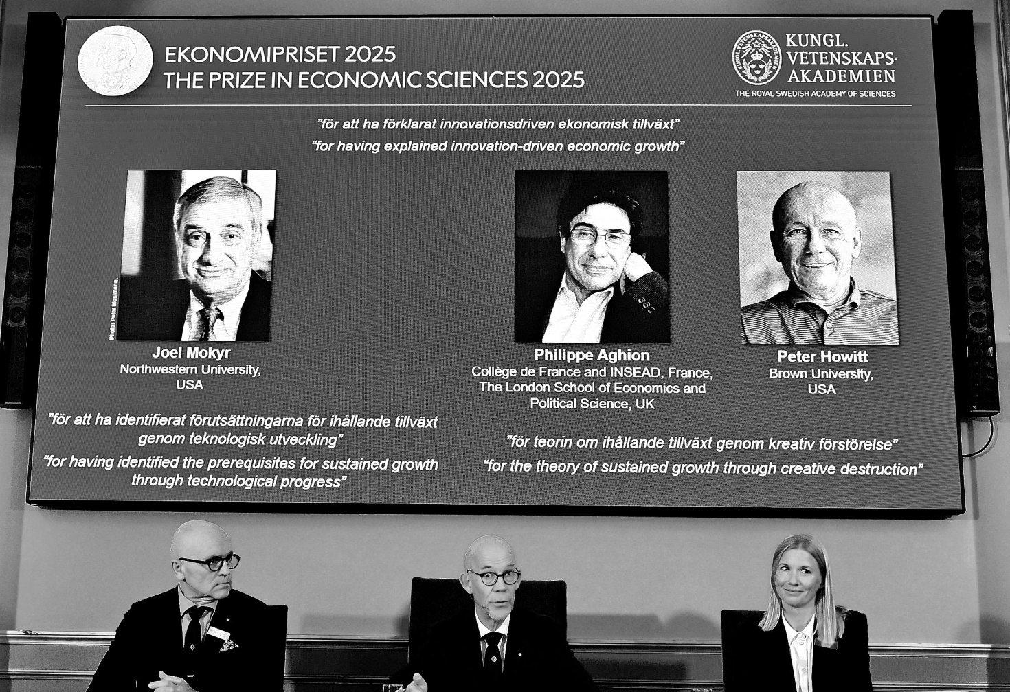 Nobel economics prize awarded to 3 researchers