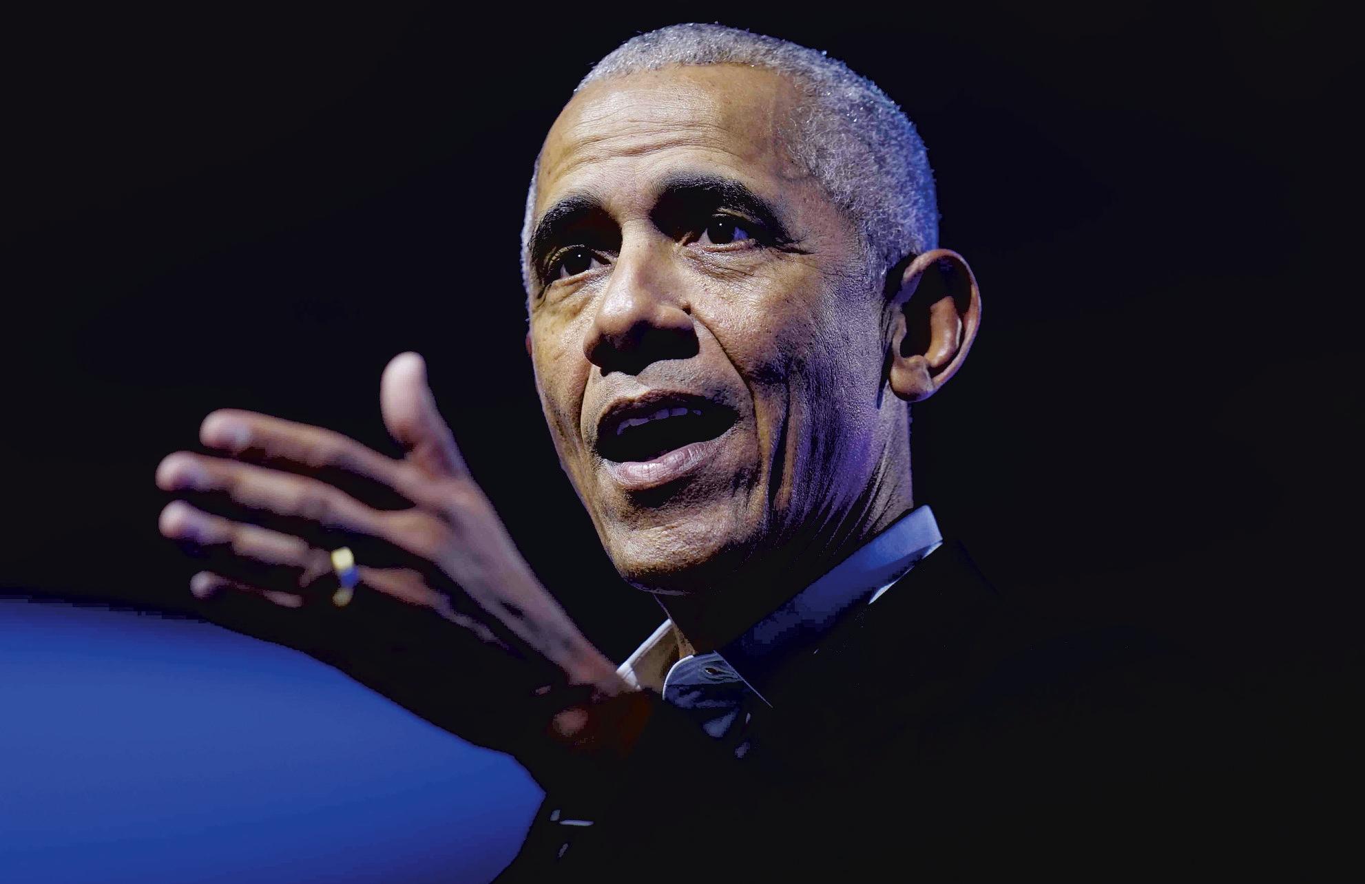 This is 'a test,' Obama says of the U.S. under Trump